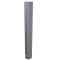 Barrier bollard | Steel tube  323 x 5 mm | stationary | for setting in concrete | hot-dip galvanized | total length: 2400 mm | with welded steel cap